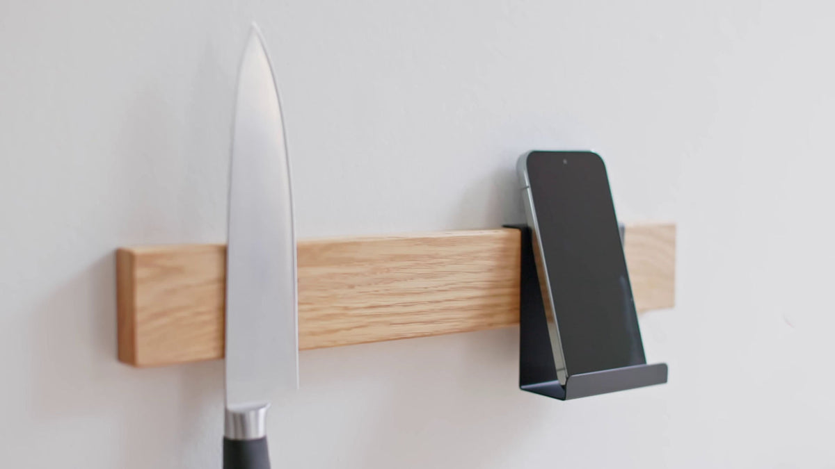 Mobilholder til knivmagnet i sort