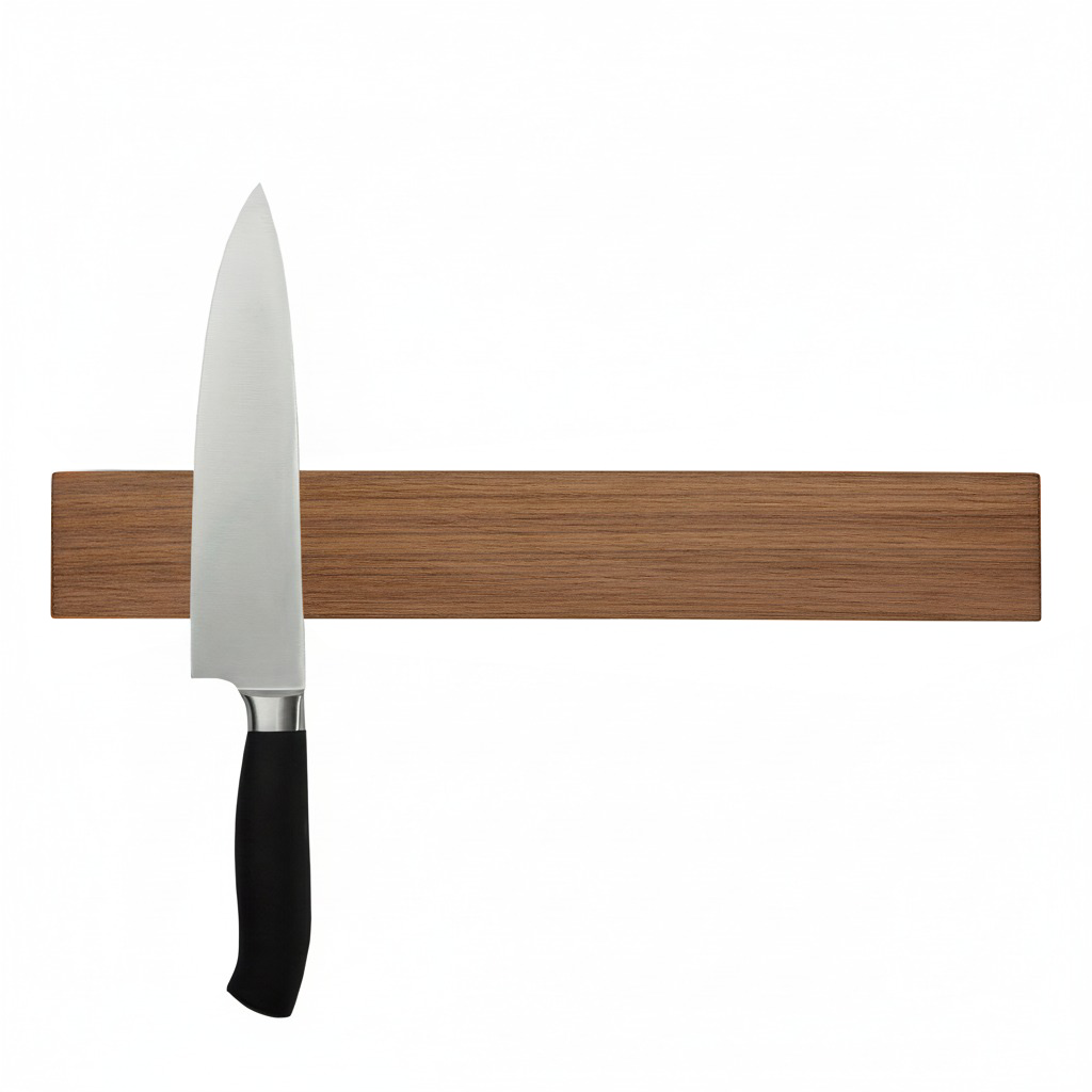 Knivmagnet i mørkbejdset eg